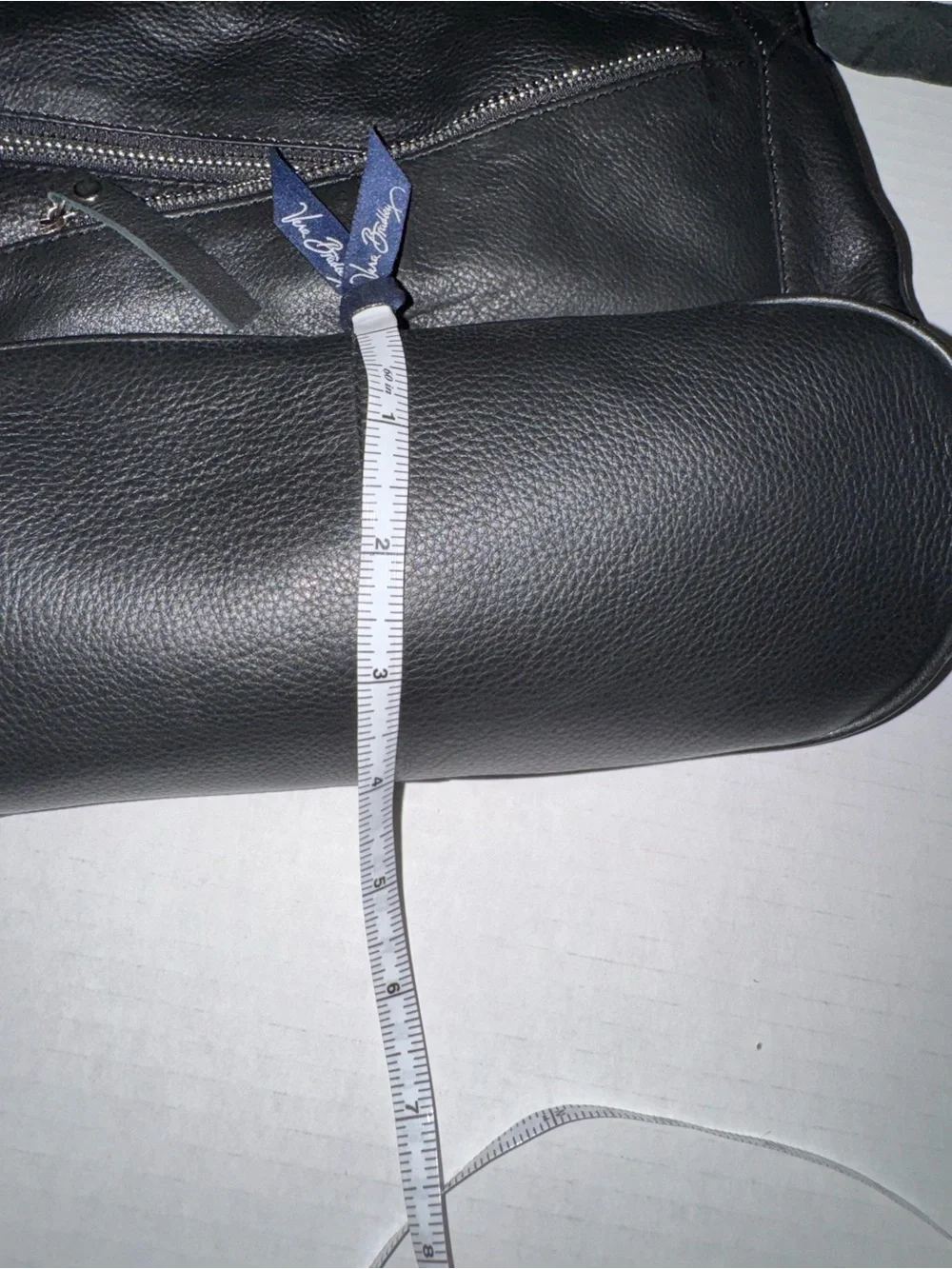 Black Leather Crossbody Bag - Classic Everyday Shoulder Bag - Picture 3 of 5